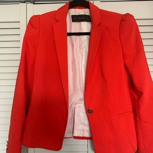 Red Zara blazer